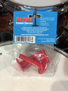 No Nuts Cymbal Sleeves 3-PK (Red)