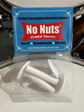 No Nuts Cymbal Sleeves 3-PK (White)