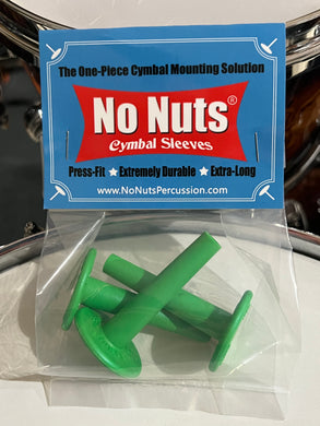 No Nuts Cymbal Sleeves 3-PK (Green)
