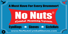 Load image into Gallery viewer, No Nuts Cymbal Mounting System Sticker