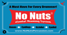 Load image into Gallery viewer, No Nuts Cymbal Mounting System Sticker
